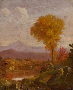 Cole-Reclining Figure, Lake, Mountain Landscape